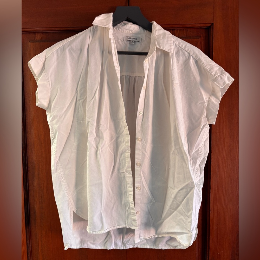 Madewell Classic White Button-Up Shirt